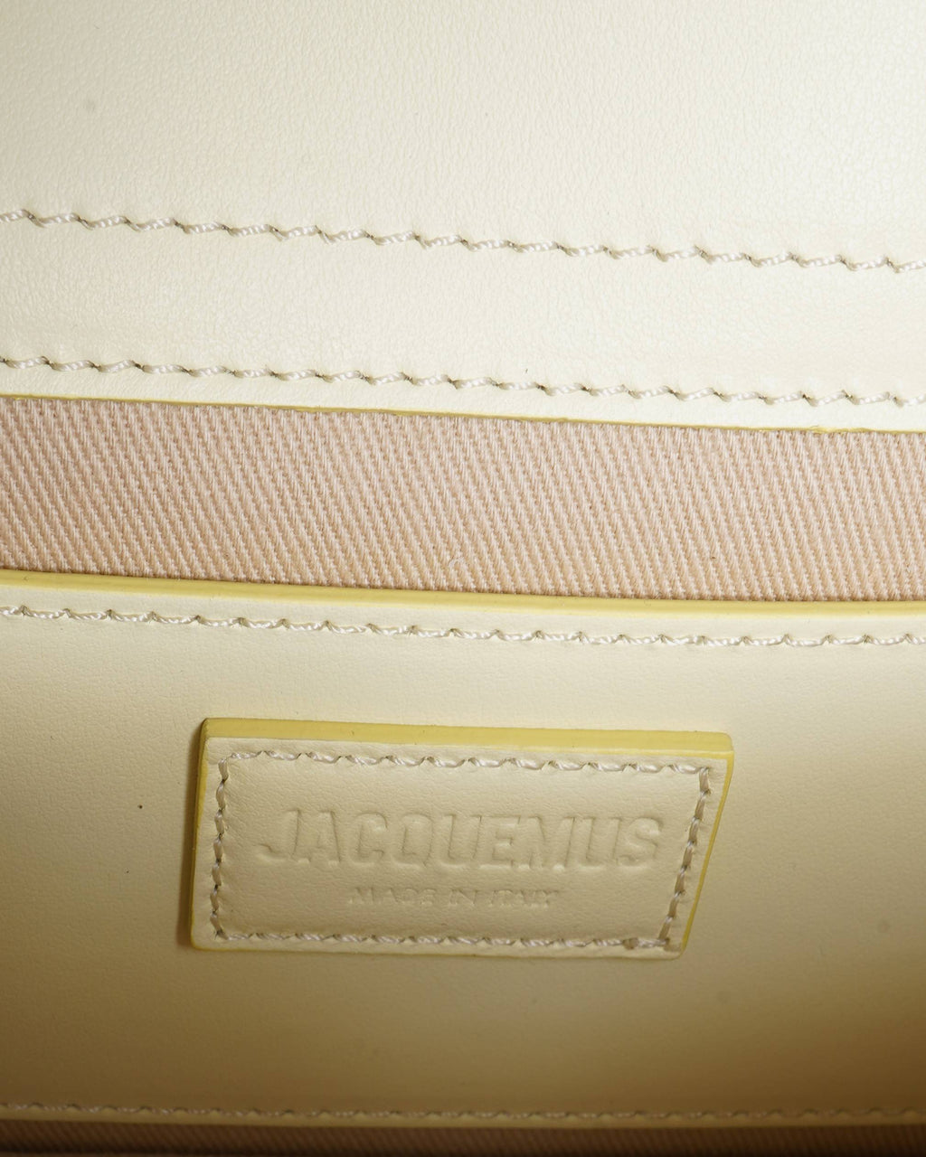 Jacquemus Le Grand Bambino Crossbody Bag in Light Yellow