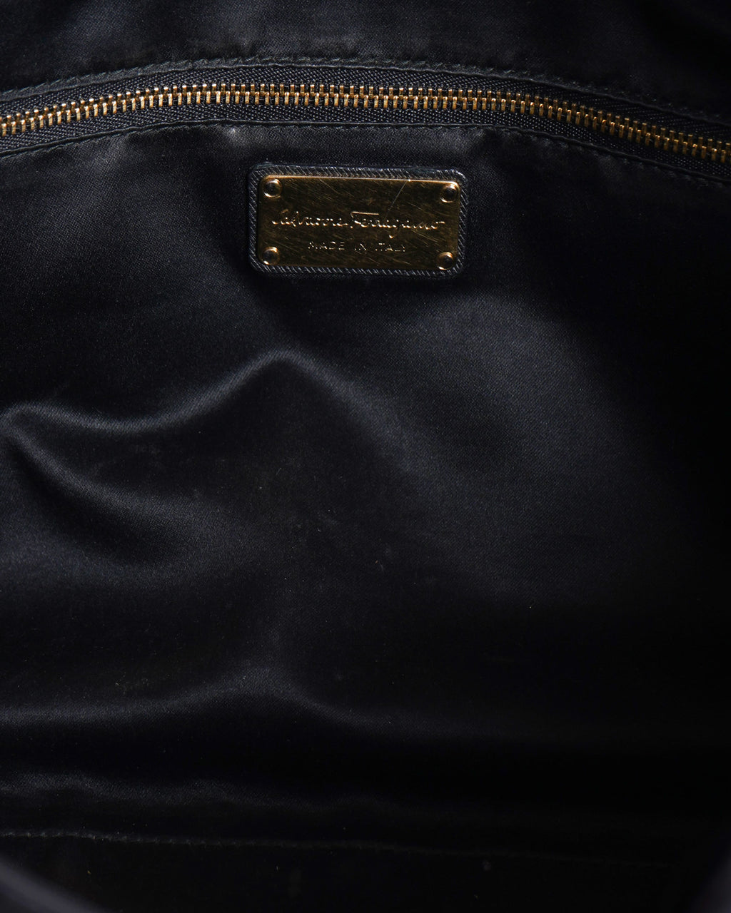 Salvatore Ferragamo Top Handle Bag In Black