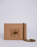 New Elisabetta Franchi EF crossbody bag in Faux-leather