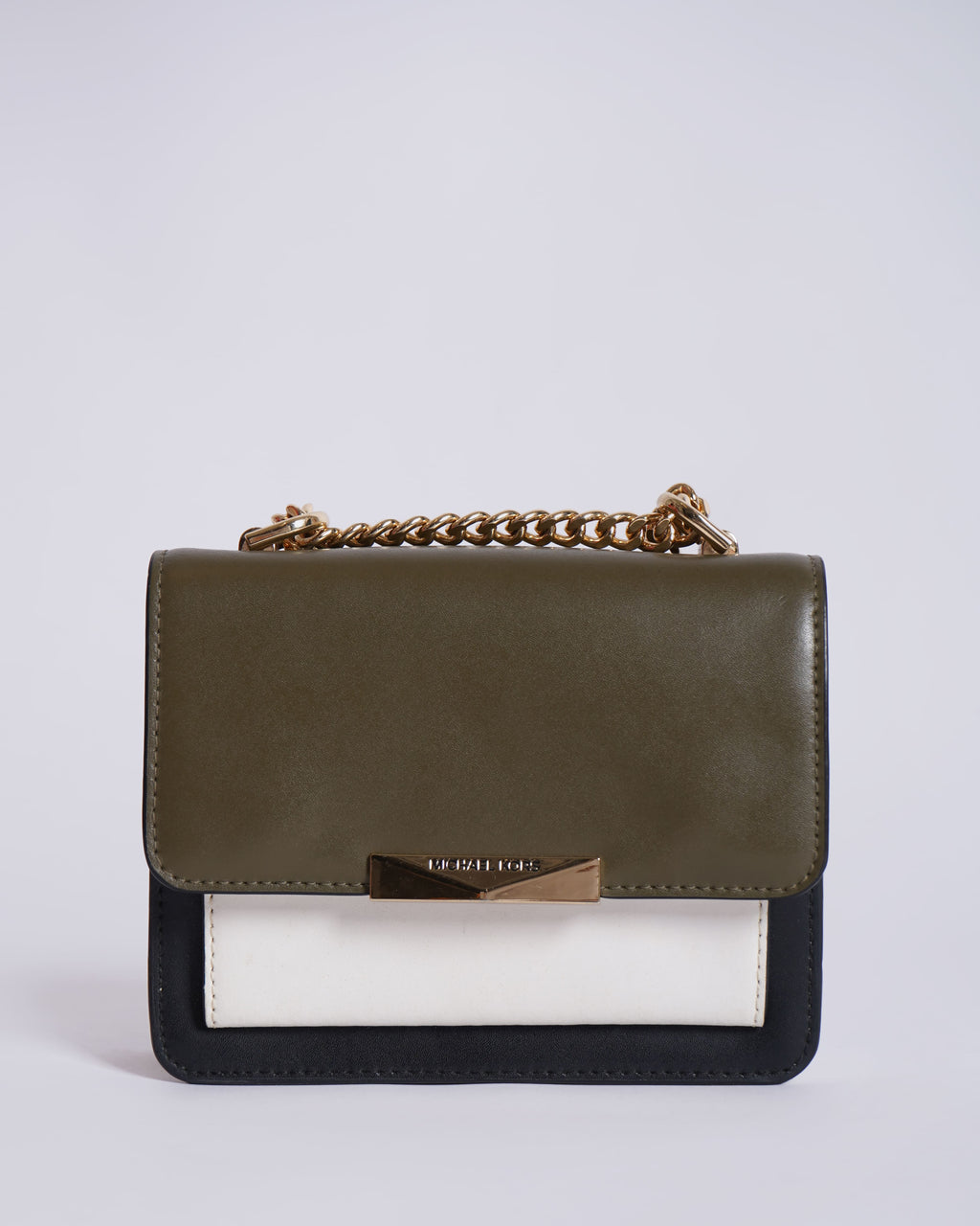 Michael Kors Jade Extra-Small Tri-Color Leather Crossbody Bag