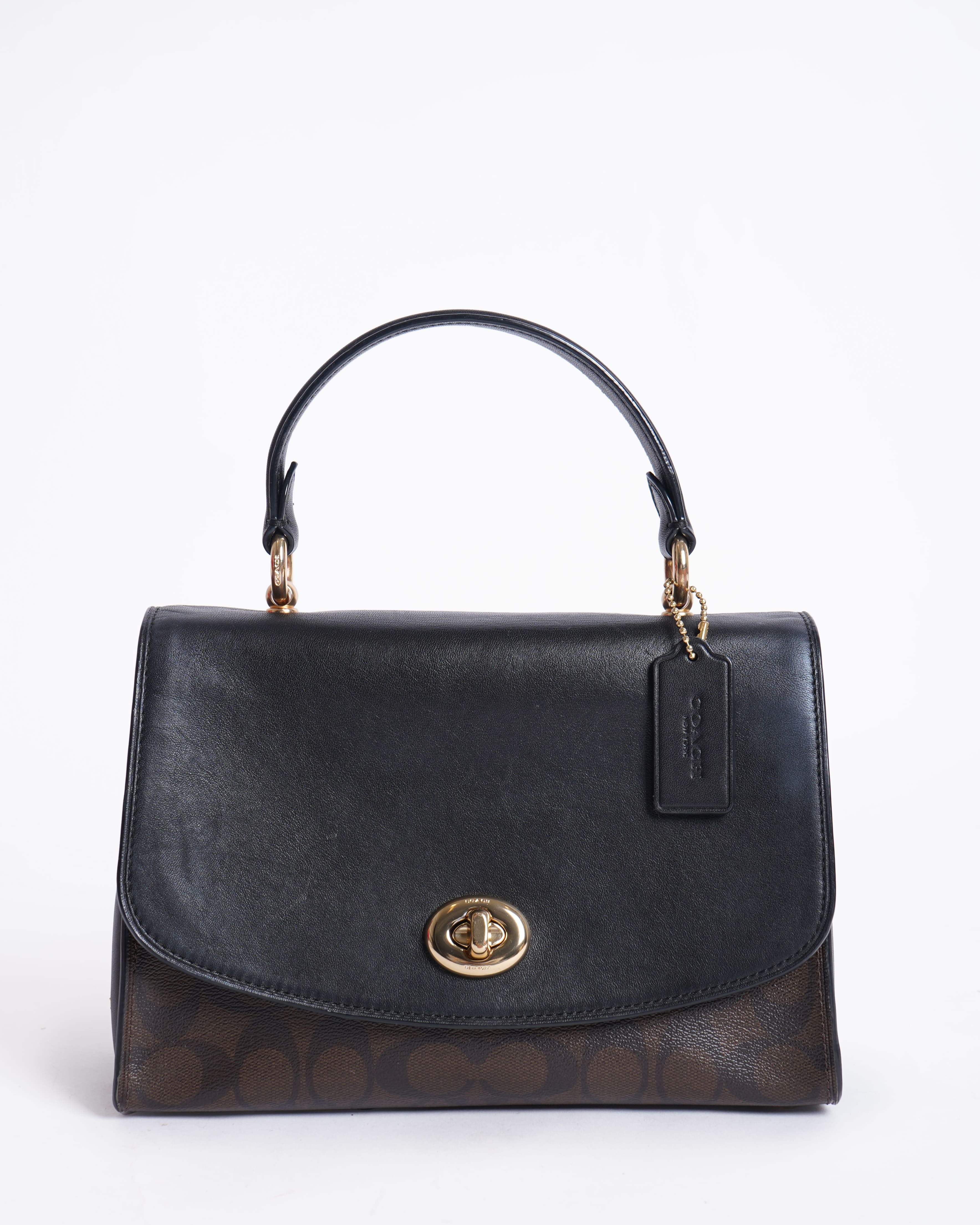 Coach  Tilly Top Handle Satchel With Signature Canvas