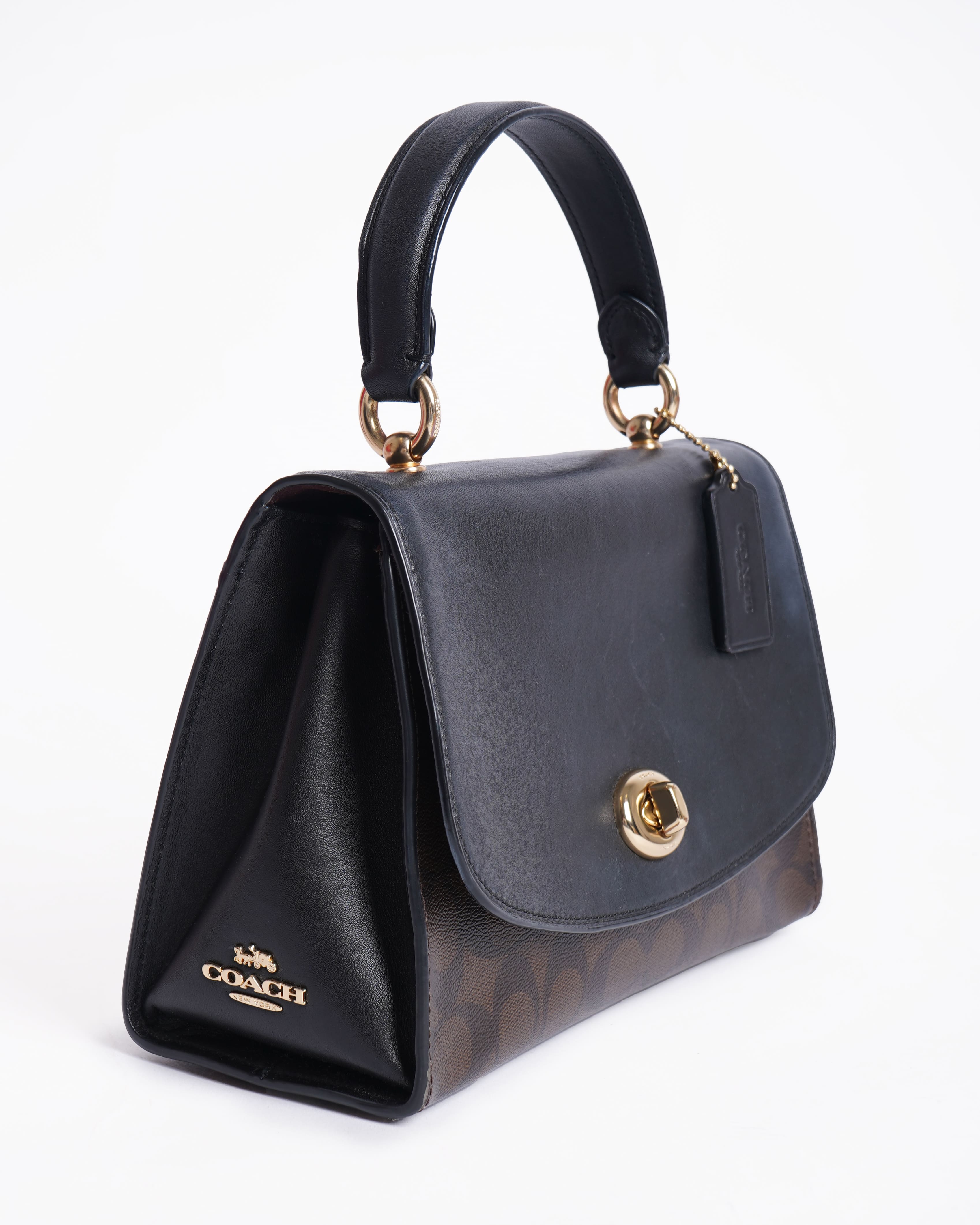 Coach  Tilly Top Handle Satchel With Signature Canvas
