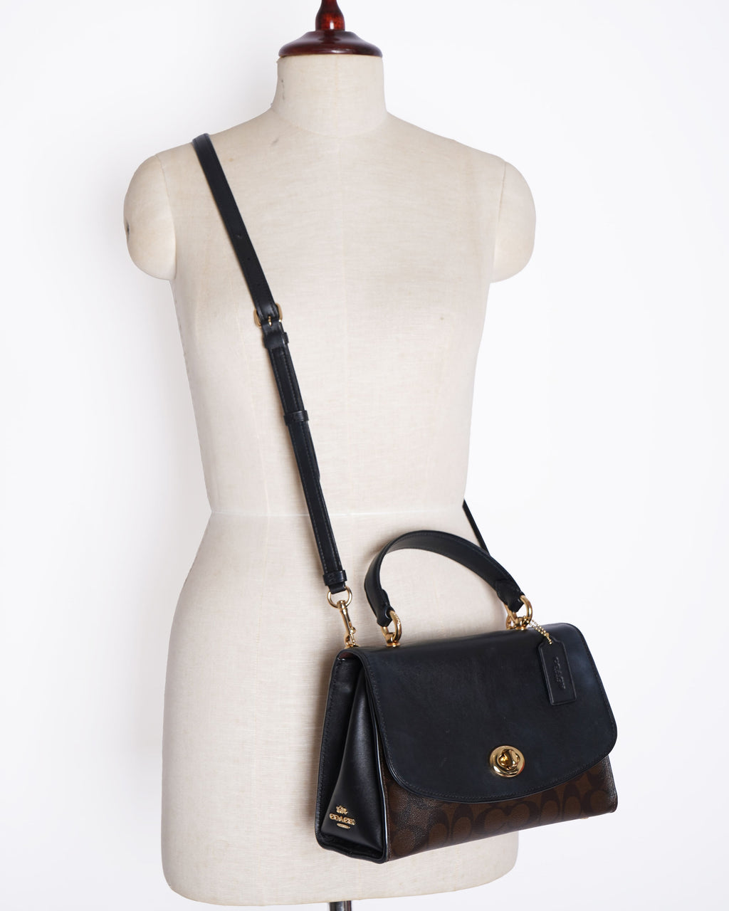 Coach  Tilly Top Handle Satchel With Signature Canvas