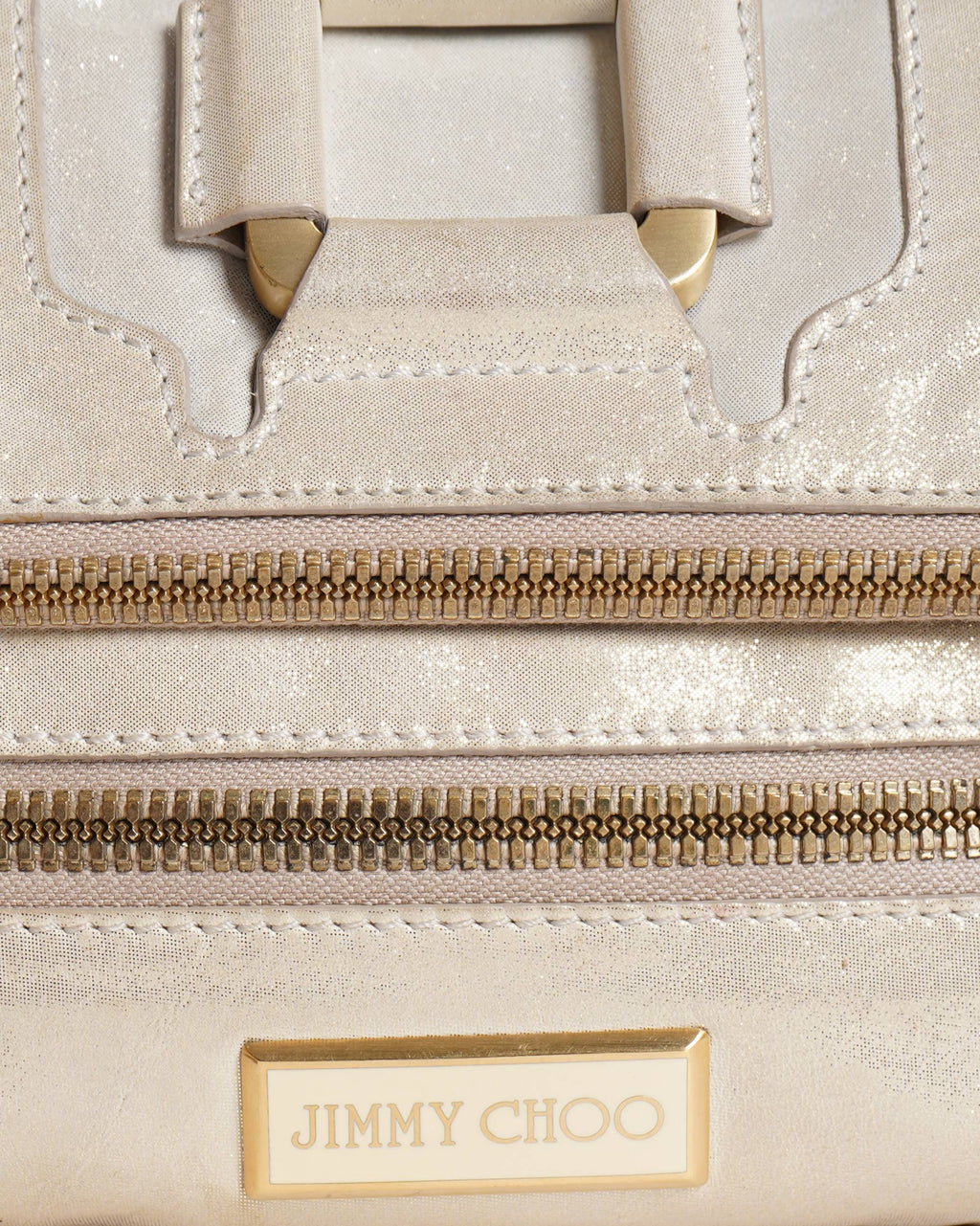 Jimmy Choo Metallic Leather Mave Foldover Clutch