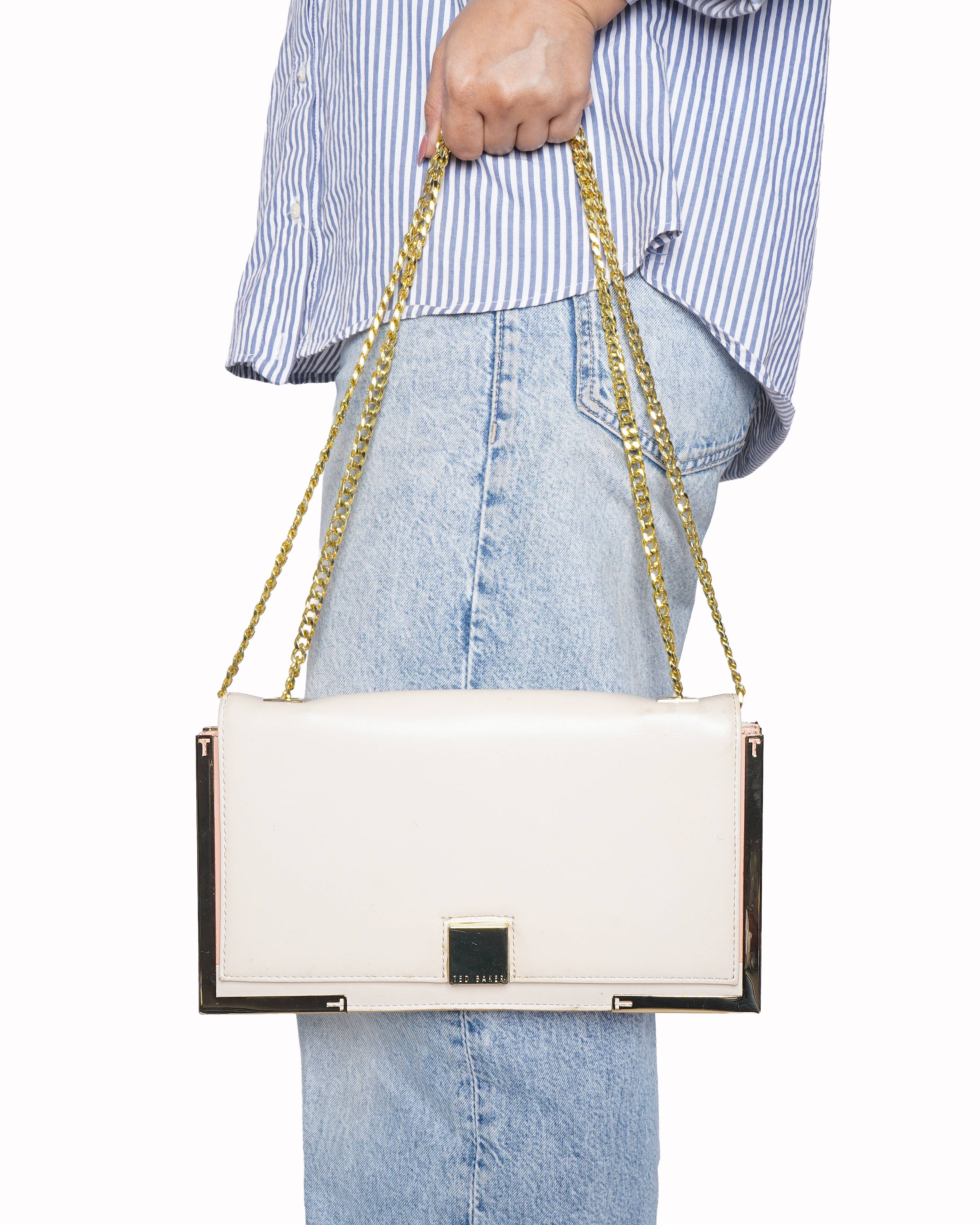 Ted Baker Crossbody In Beige