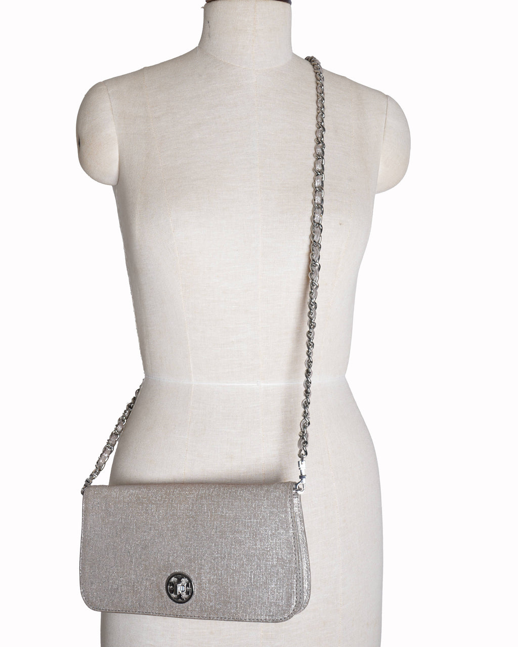 Tory Burch metallic crossbody bag