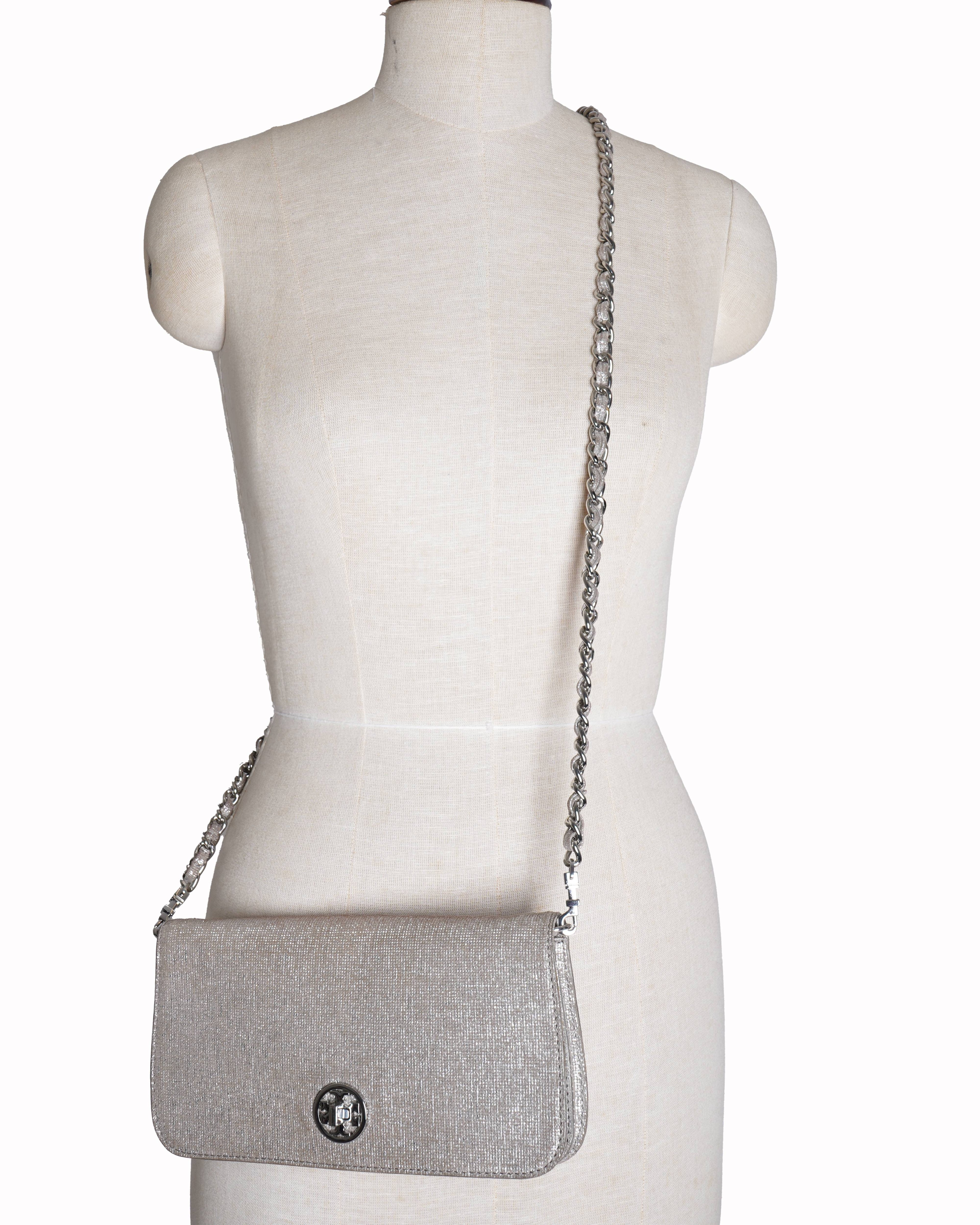 Tory Burch metallic crossbody bag