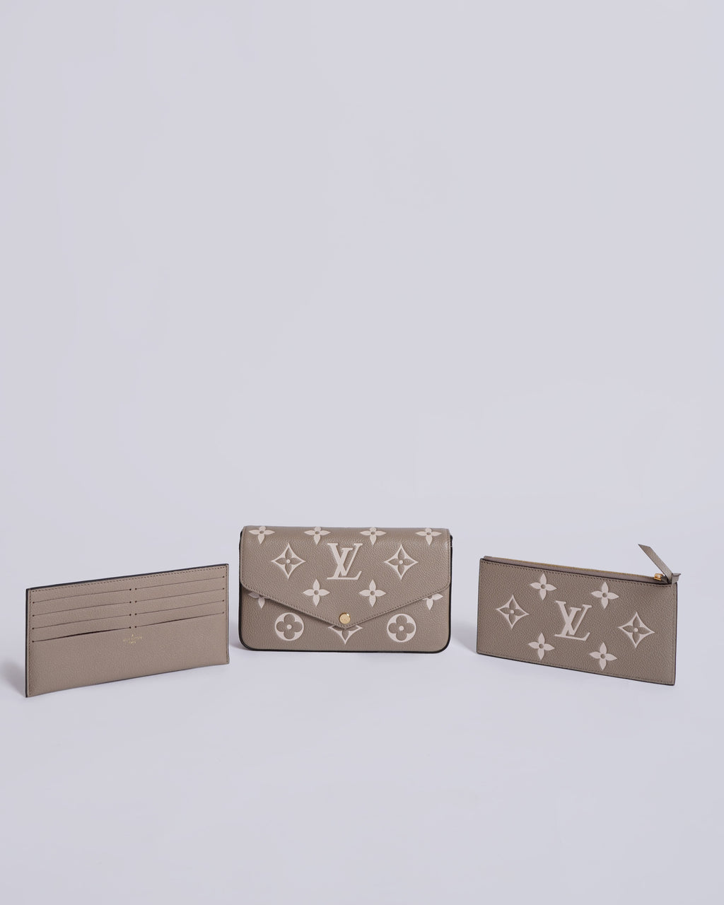 Louis vuitton Monogram Empreinte pochette felicie in creme