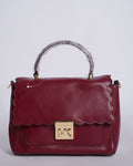 Michael Kors leather bag in maroon