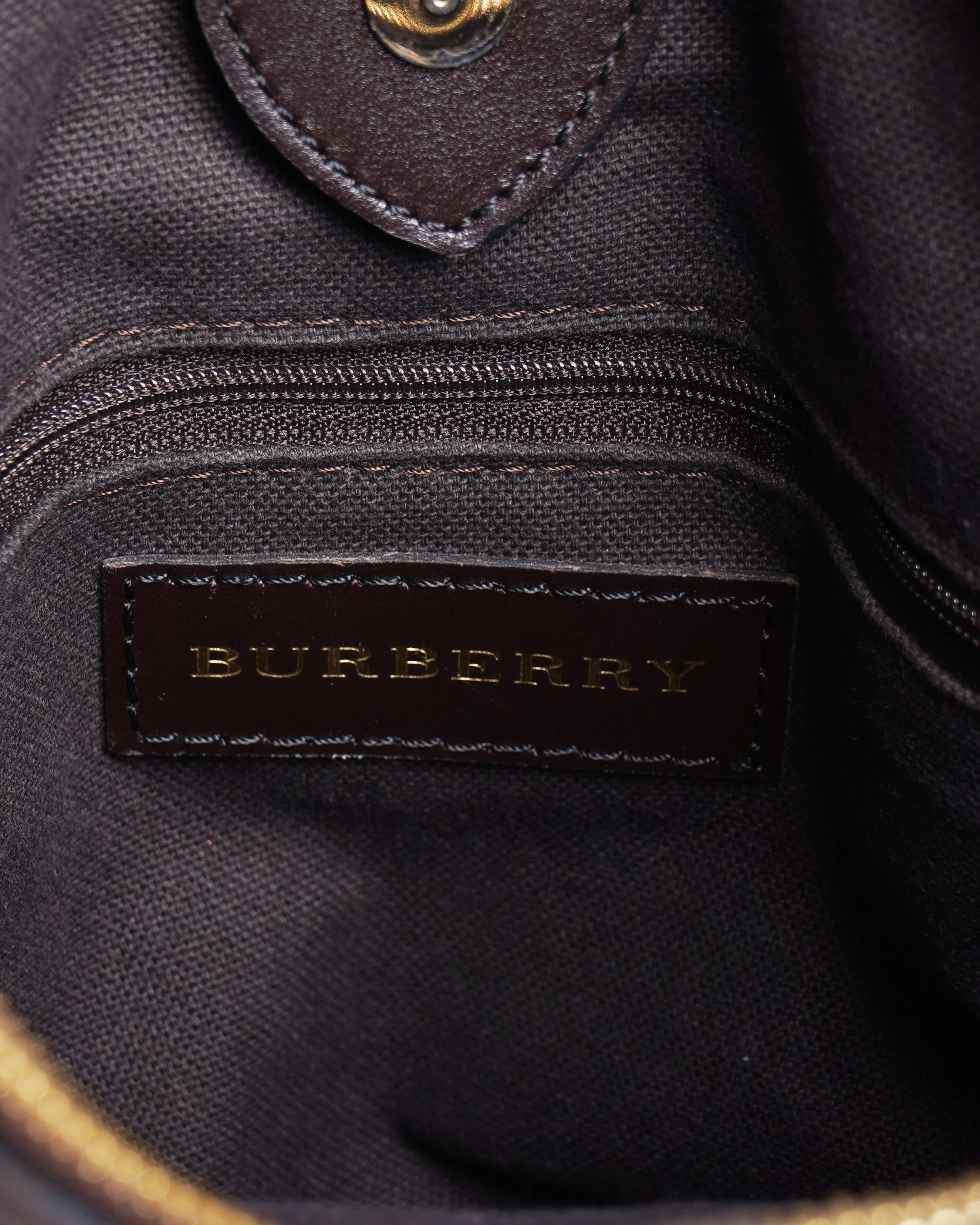 Burberry Beige Haymarket Check Coated Canvas  and Leather Northfield Tote