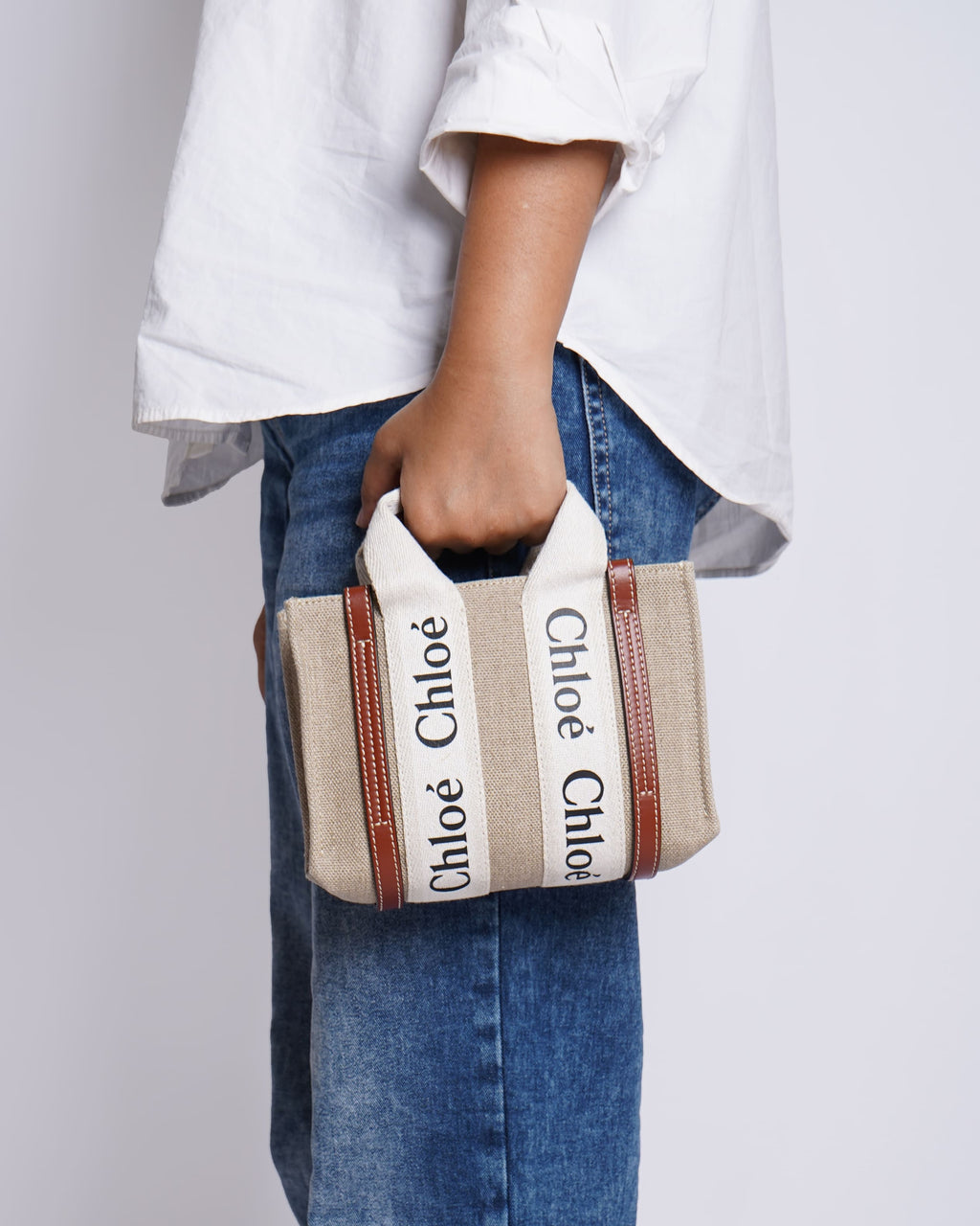 Chloe Small Woody Tote Bag