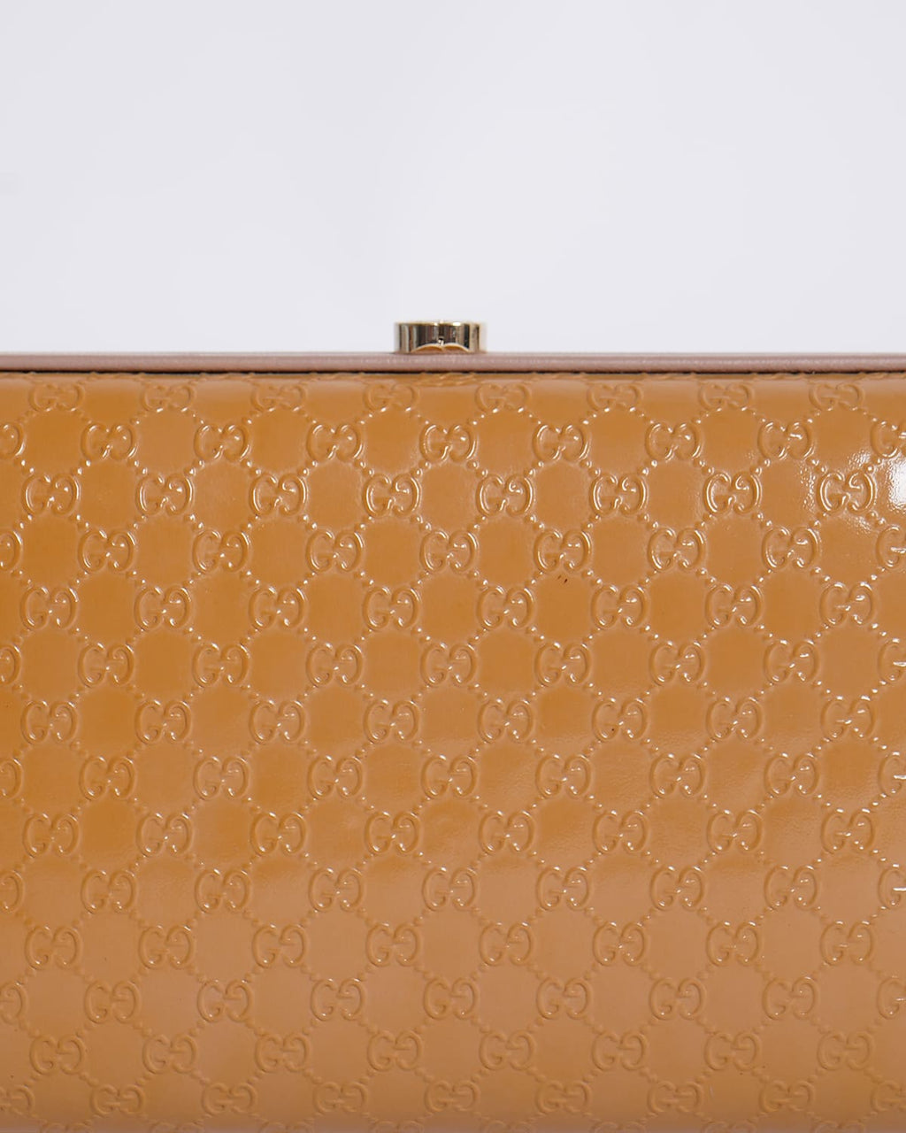Gucci Guccissima Patent Leather Box Clutch