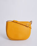 celine Yellow Grained Calfskin Trotteur Messenger Bag