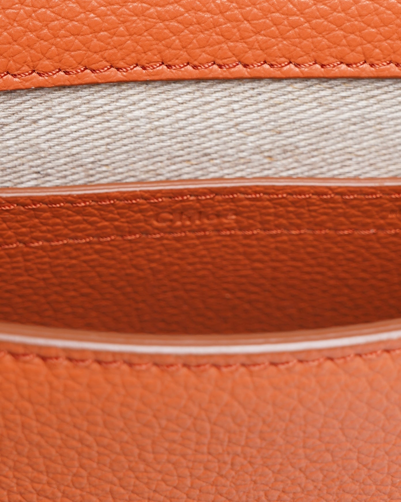 New Chloe Marcie saddle bag grained leather