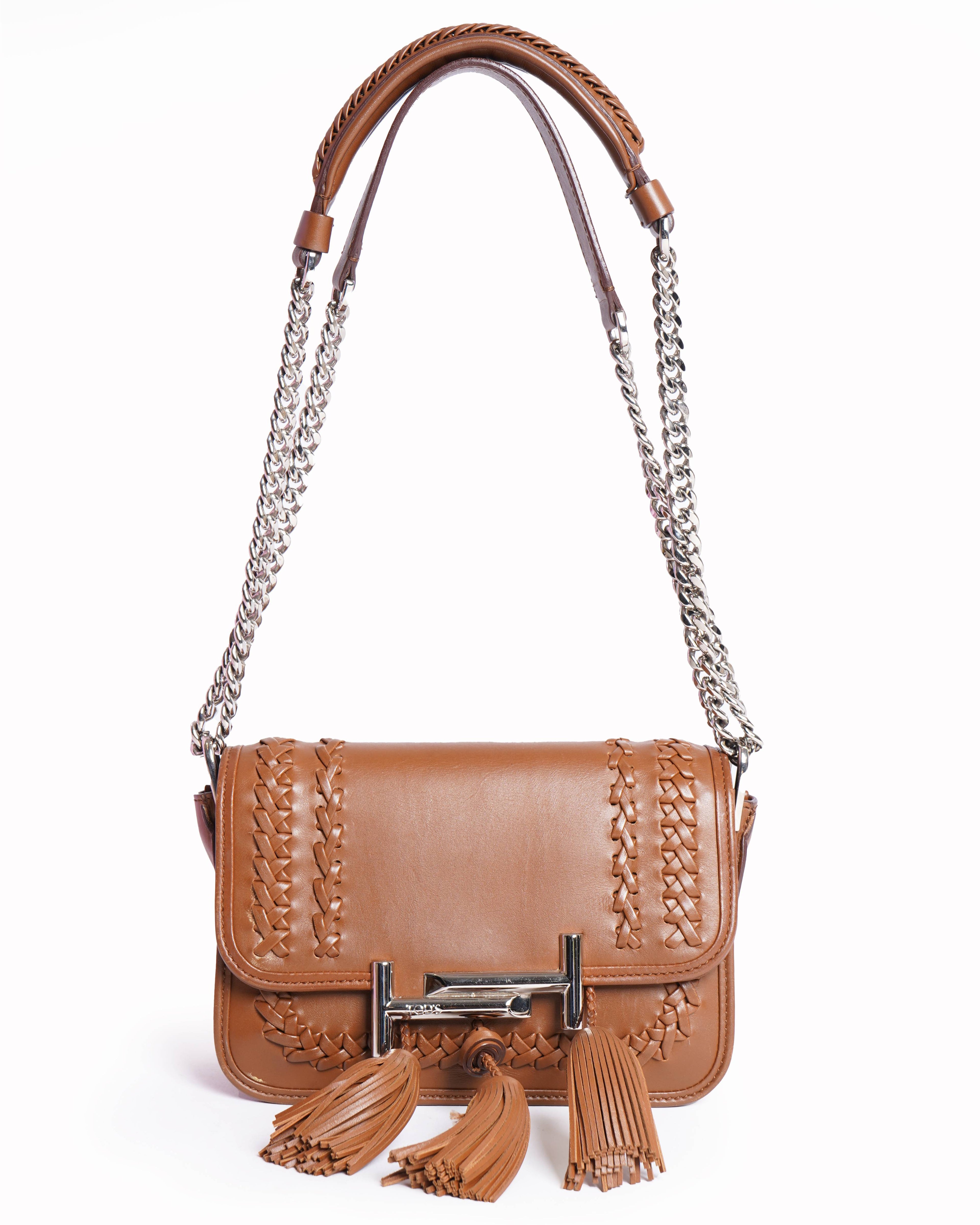 Tod's Double T Mini Tassel Crossbody Bag