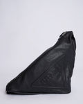 Prada Black Vitello Daino Triangle Crossbody Bag