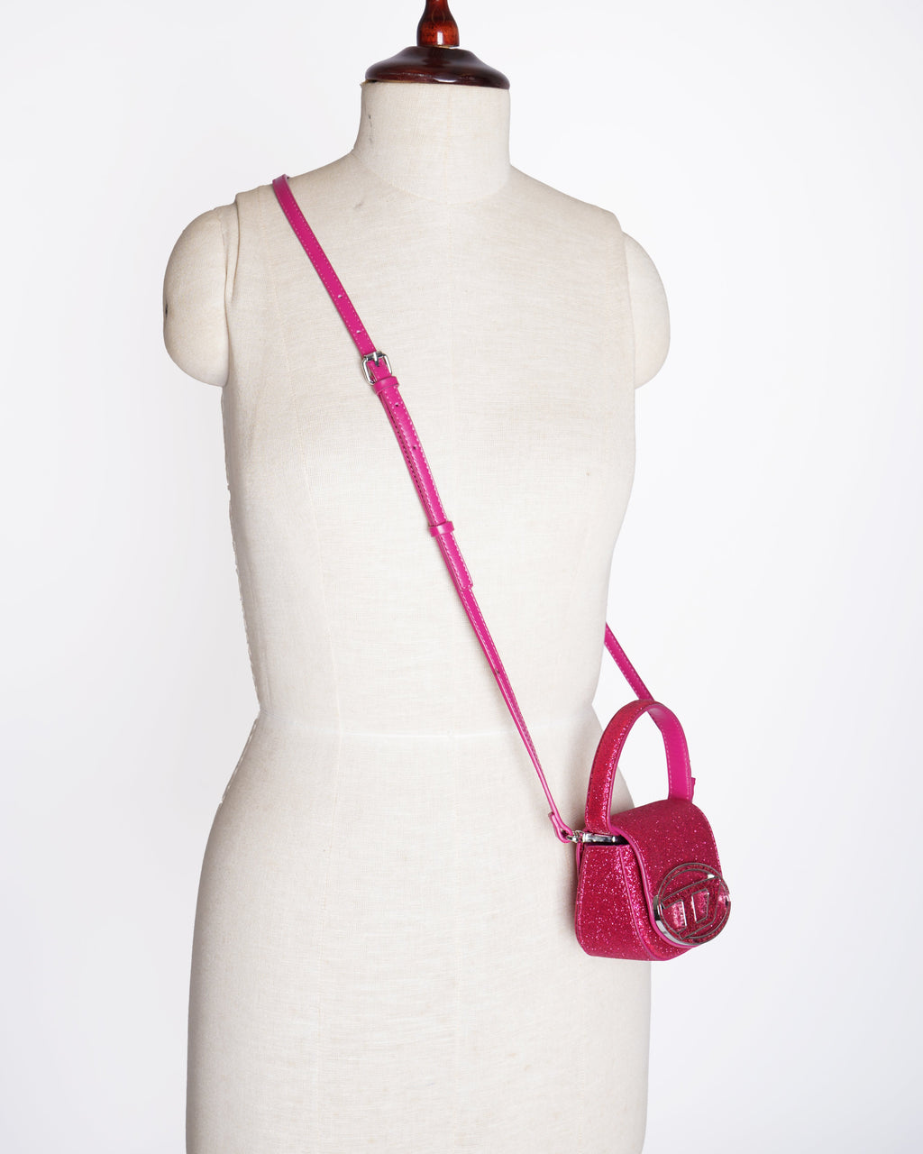 New Diesel 1DR Mini Glitter crossbody Bag