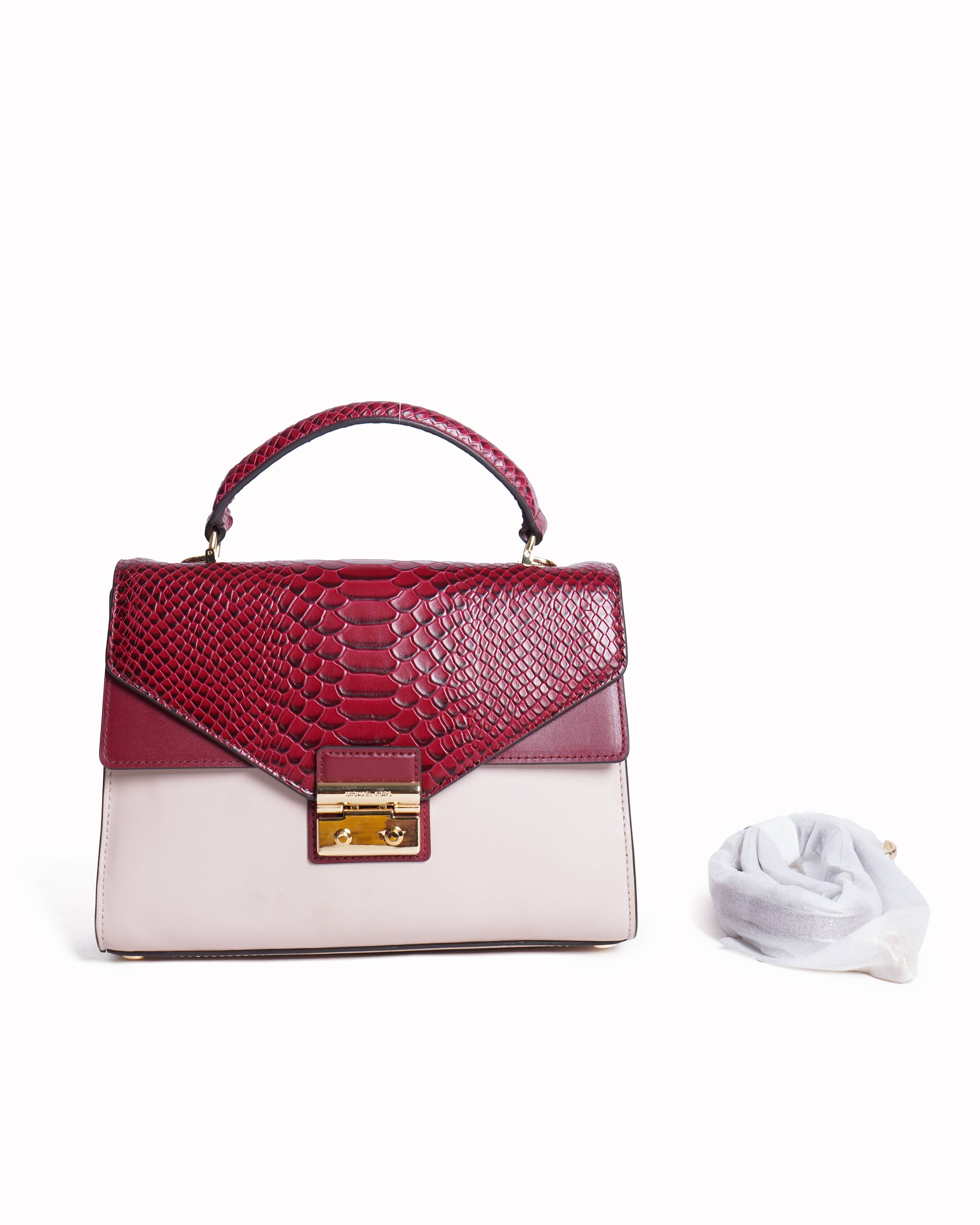 Michael kors python sloan Satchel bag