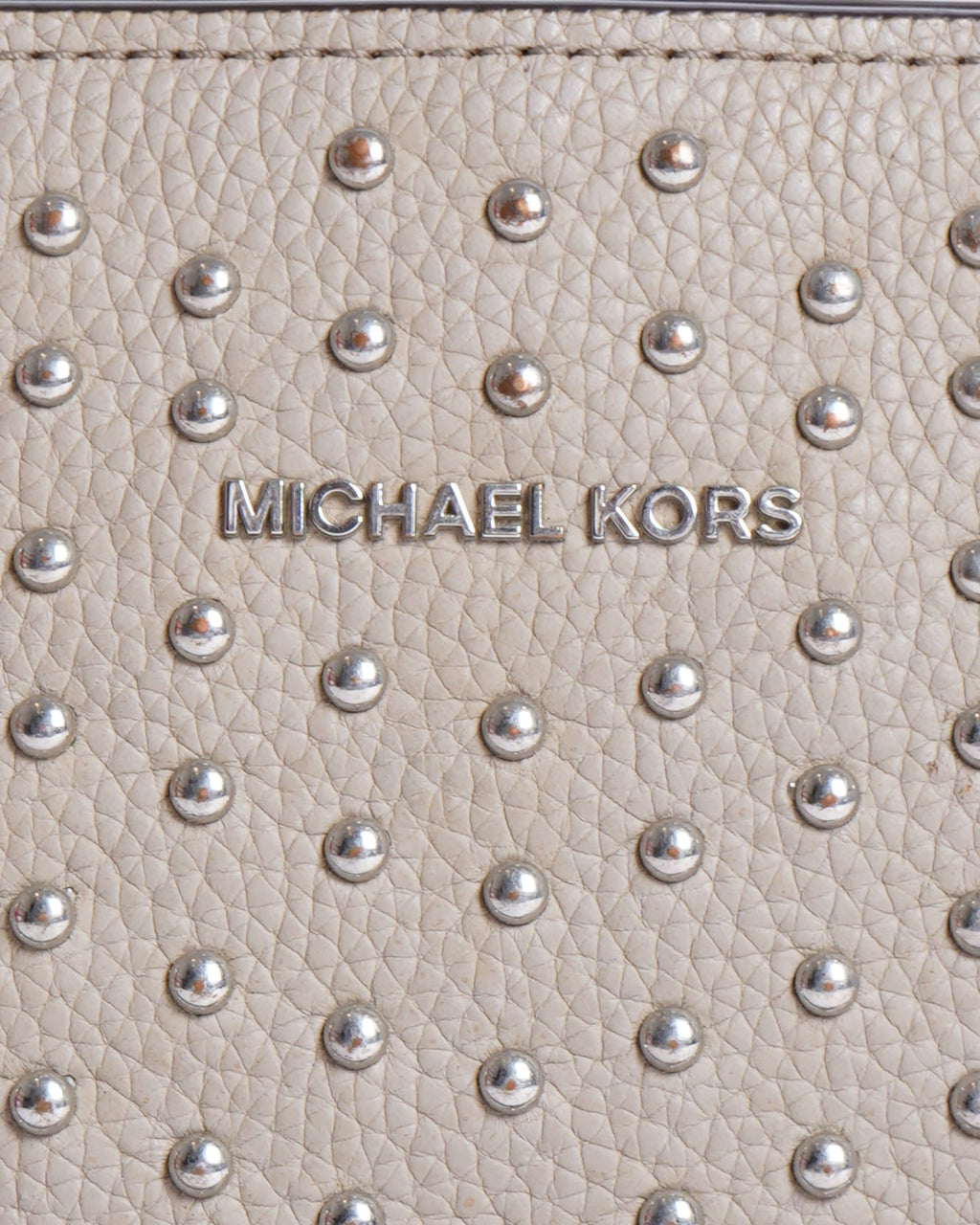 Michael Kors Crossbody In Grey With Stud Detailing