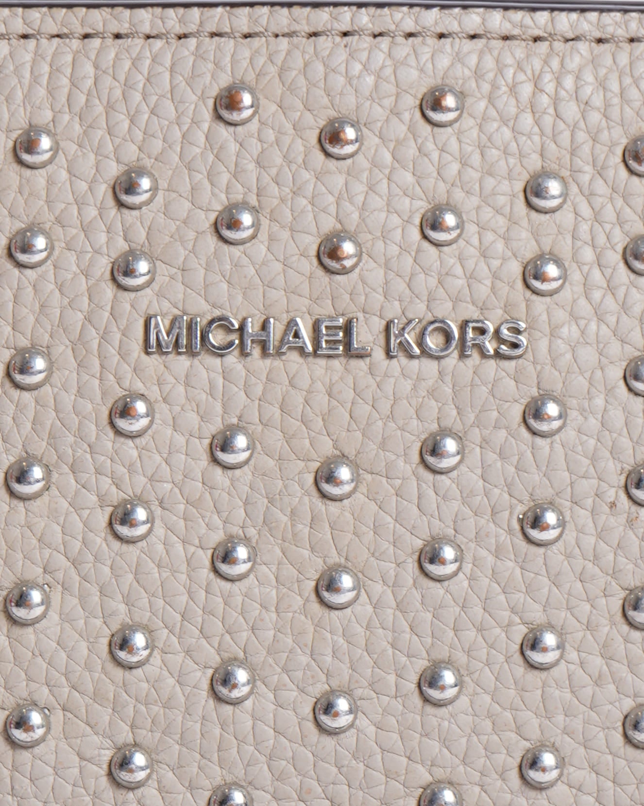 Michael Kors Crossbody In Grey With Stud Detailing