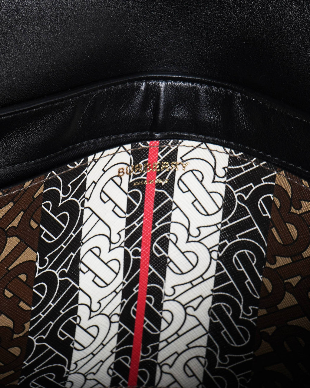 Burberry monogram stripe E-Canvas note crossbody bag