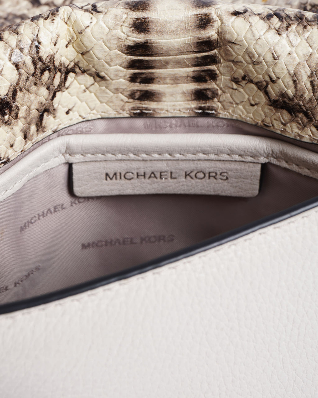 Michael kors embossed leather dome crossbody bag