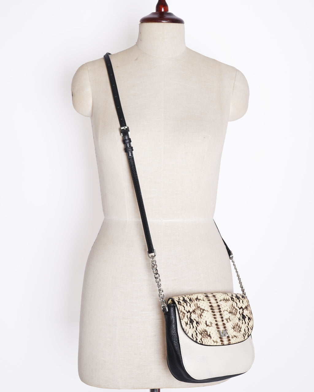 Michael kors embossed leather dome crossbody bag