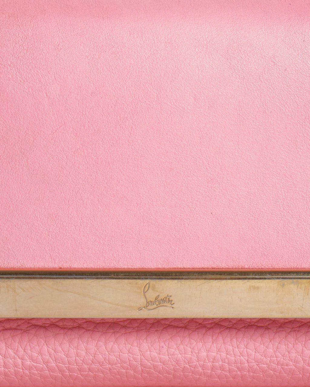 Christian louboutin rouge leather pink crossbody bag