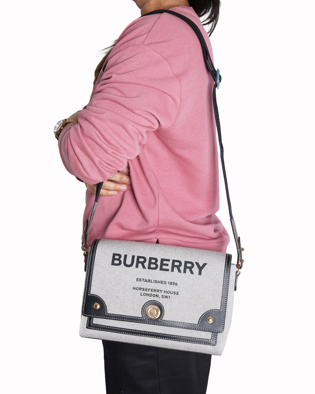 New Burberry Horseferry Print Note Cropssbody Bag
