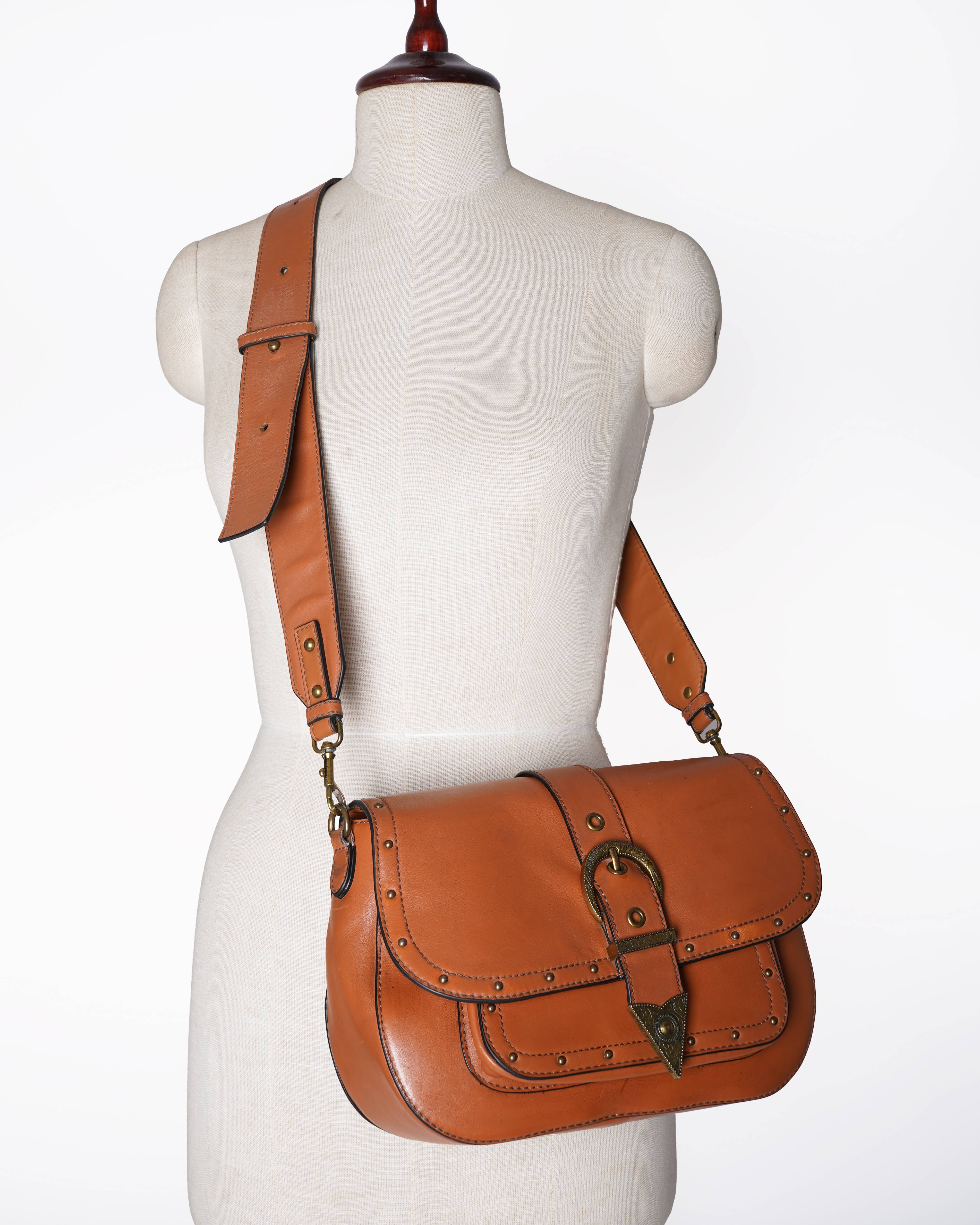 Versace Jeans couture  Cognac crossbody bag