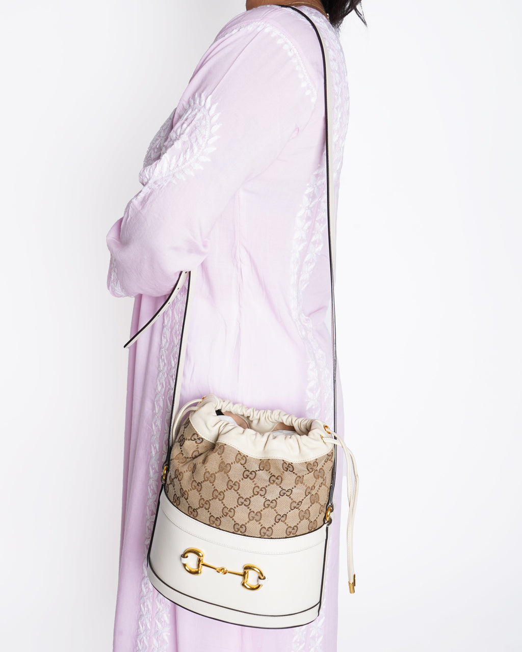Gucci Horsebit 1955 Bucket leather crossbody bag