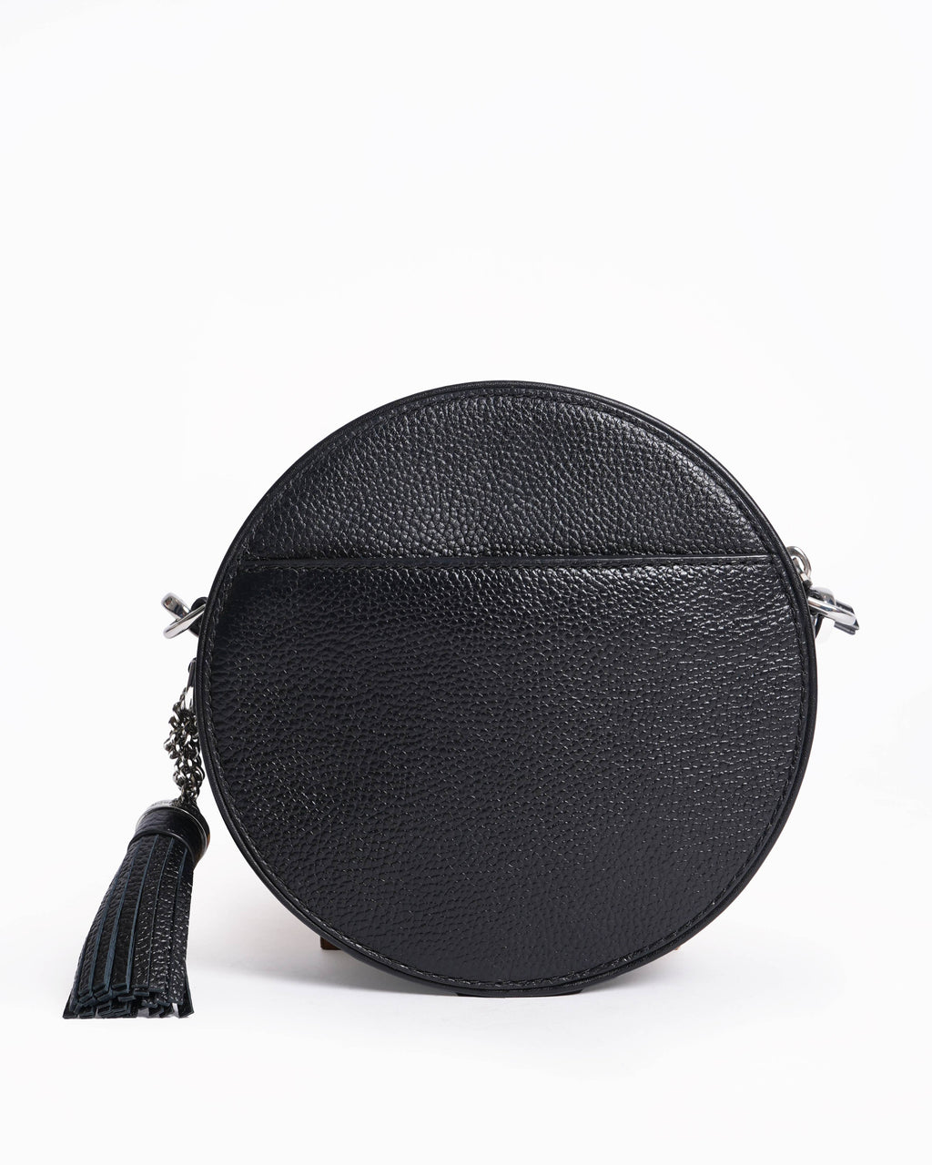 Michael Kors Logo Tape Pebbled Leather Canteen Crossbody Bag