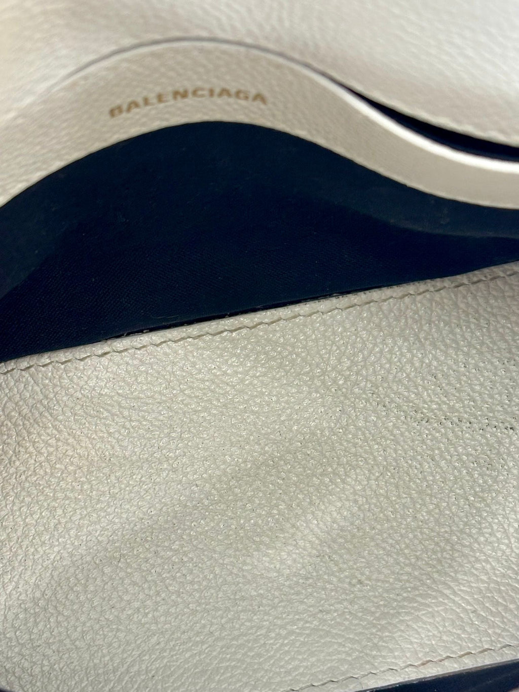 BALENCIAGA GRAINED CALFSKIN LEATHER MINI VILLE BAG