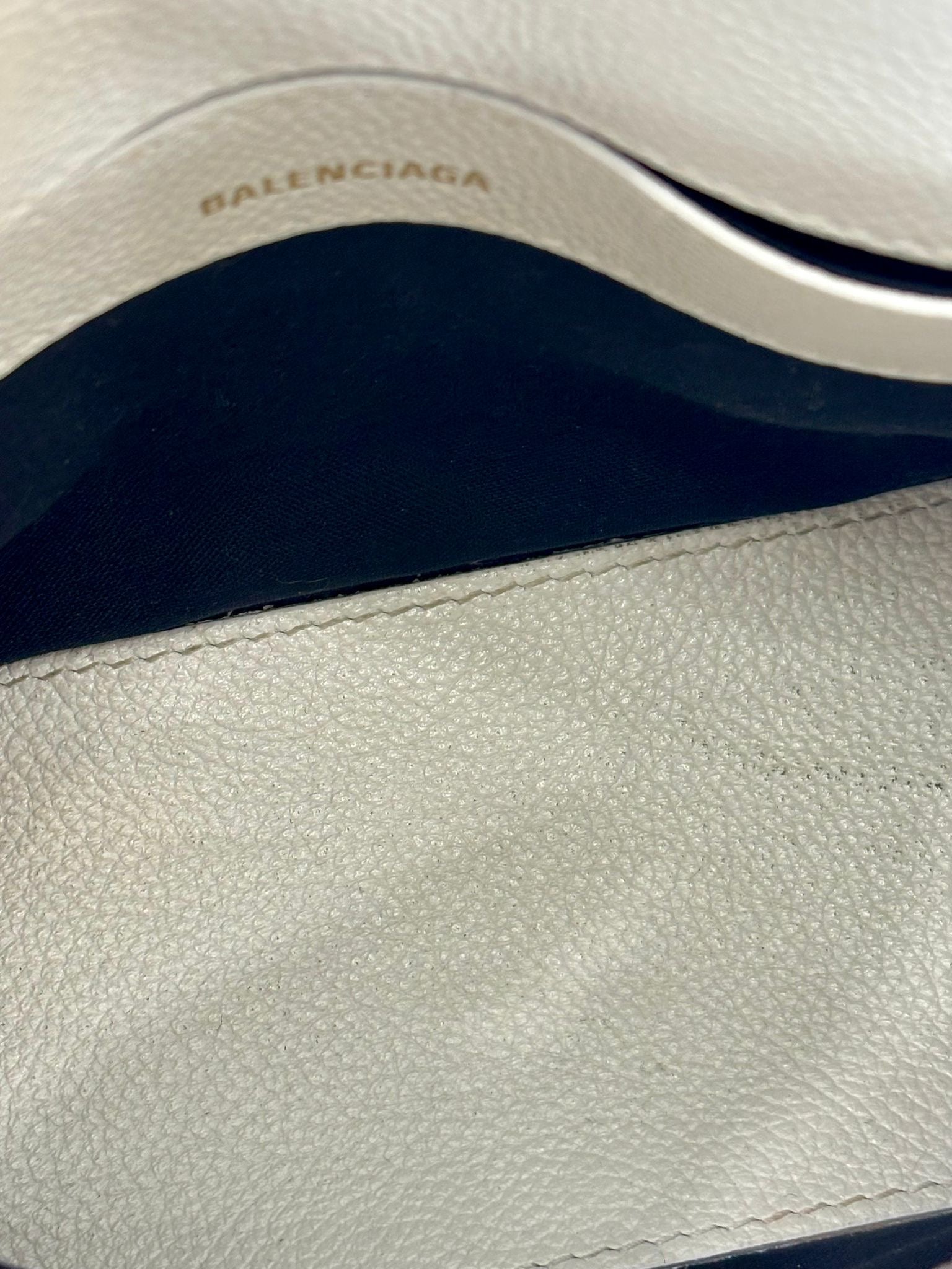 BALENCIAGA GRAINED CALFSKIN LEATHER MINI VILLE BAG
