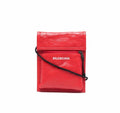 BALENCIAGA RED LEATHER EXPLORER POUCH