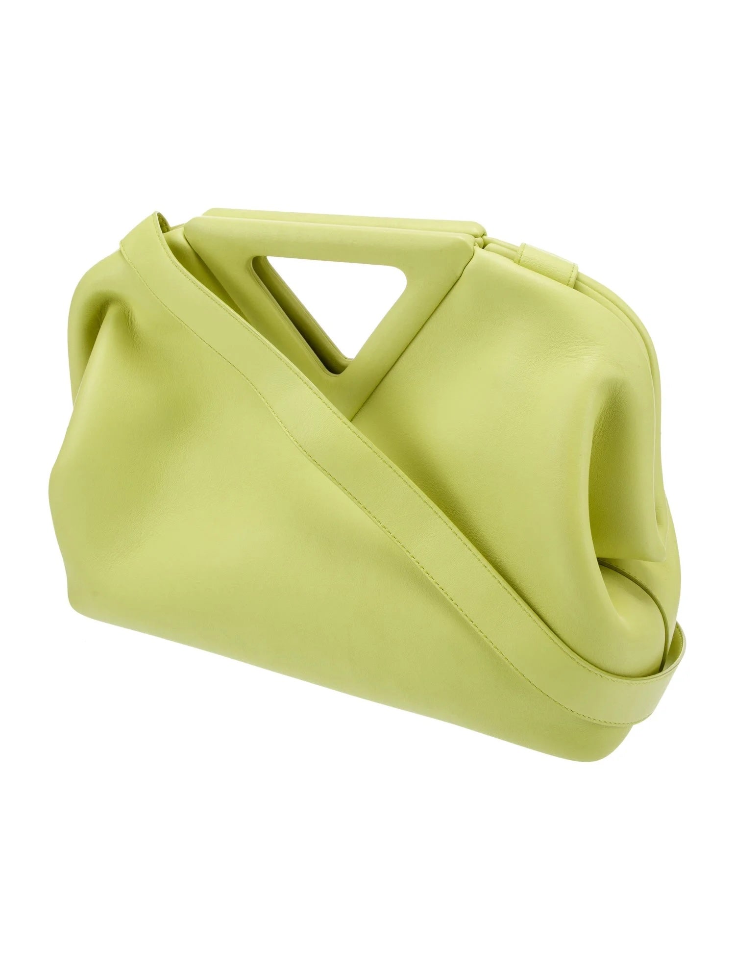 BOTTEGA VENETA CALFSKIN POINT TOP HADLE MEDIUM BAG