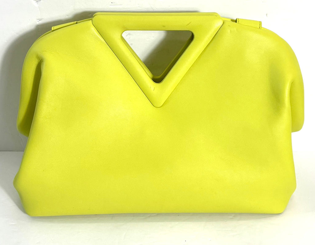 BOTTEGA VENETA CALFSKIN POINT TOP HADLE MEDIUM BAG