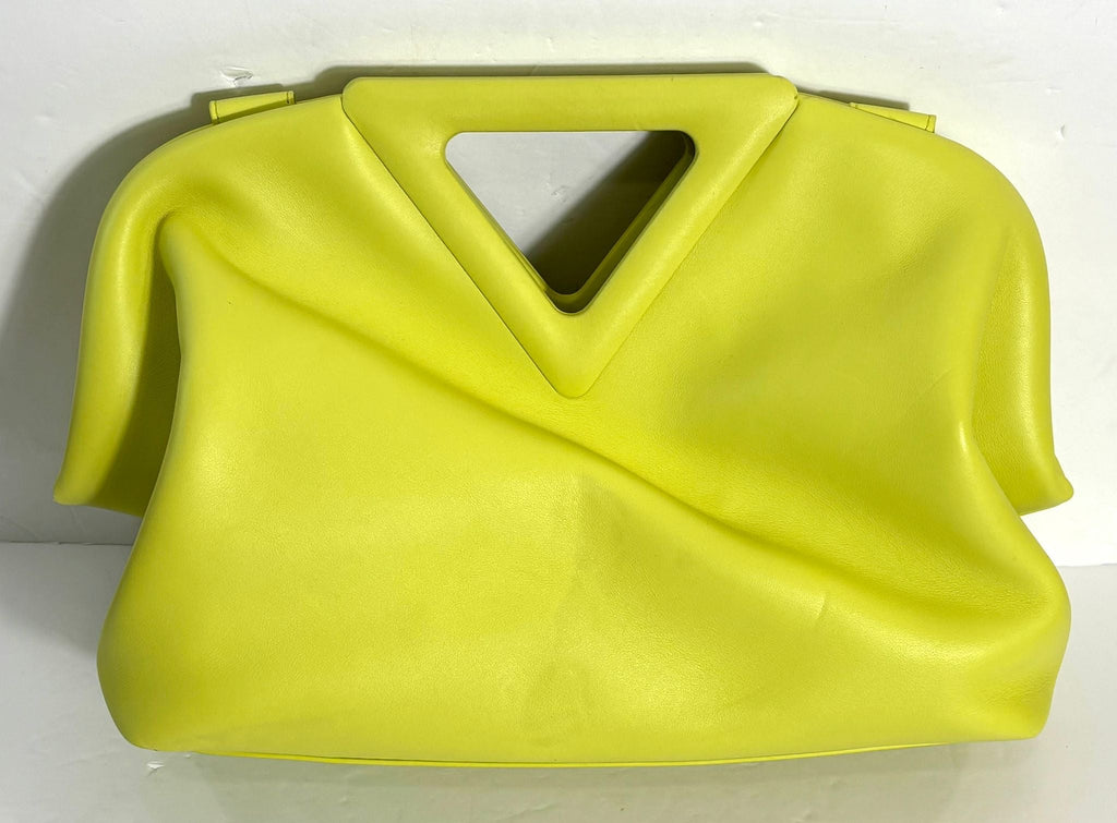 BOTTEGA VENETA CALFSKIN POINT TOP HADLE MEDIUM BAG