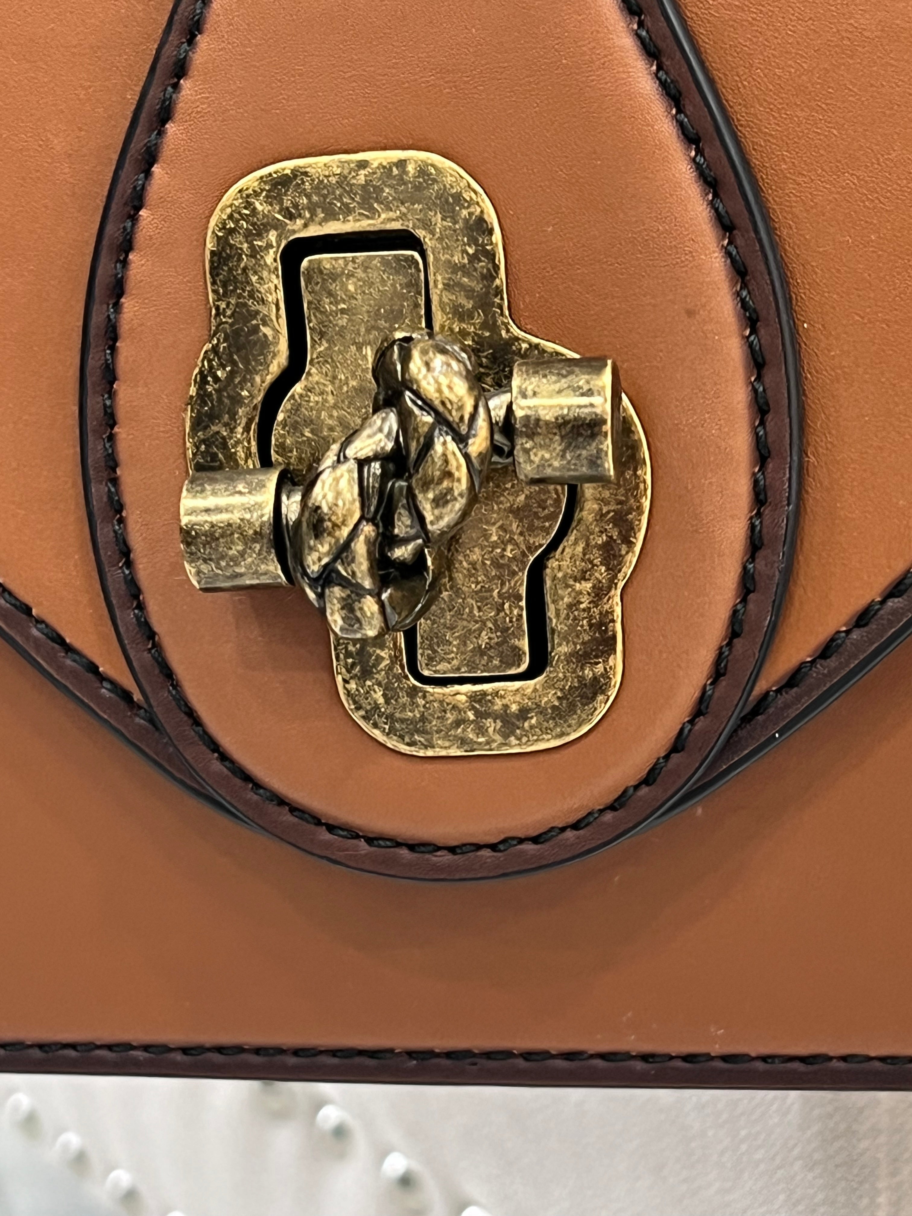 BOTTEGA VENETA CITY KNOT FRENCH CALFSKIN LEATHER BAG