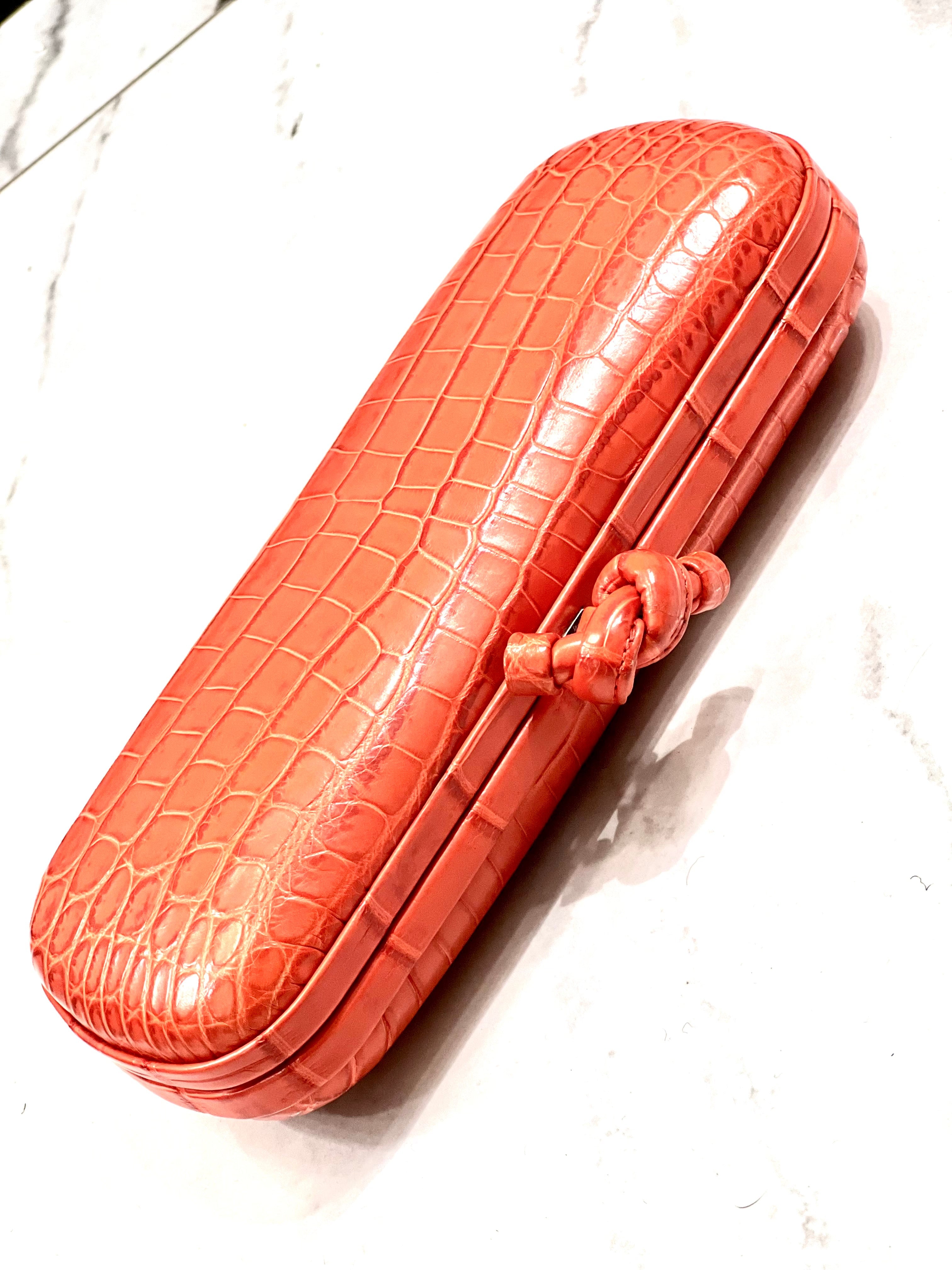 Bottega Veneta Knot Leather Clutch