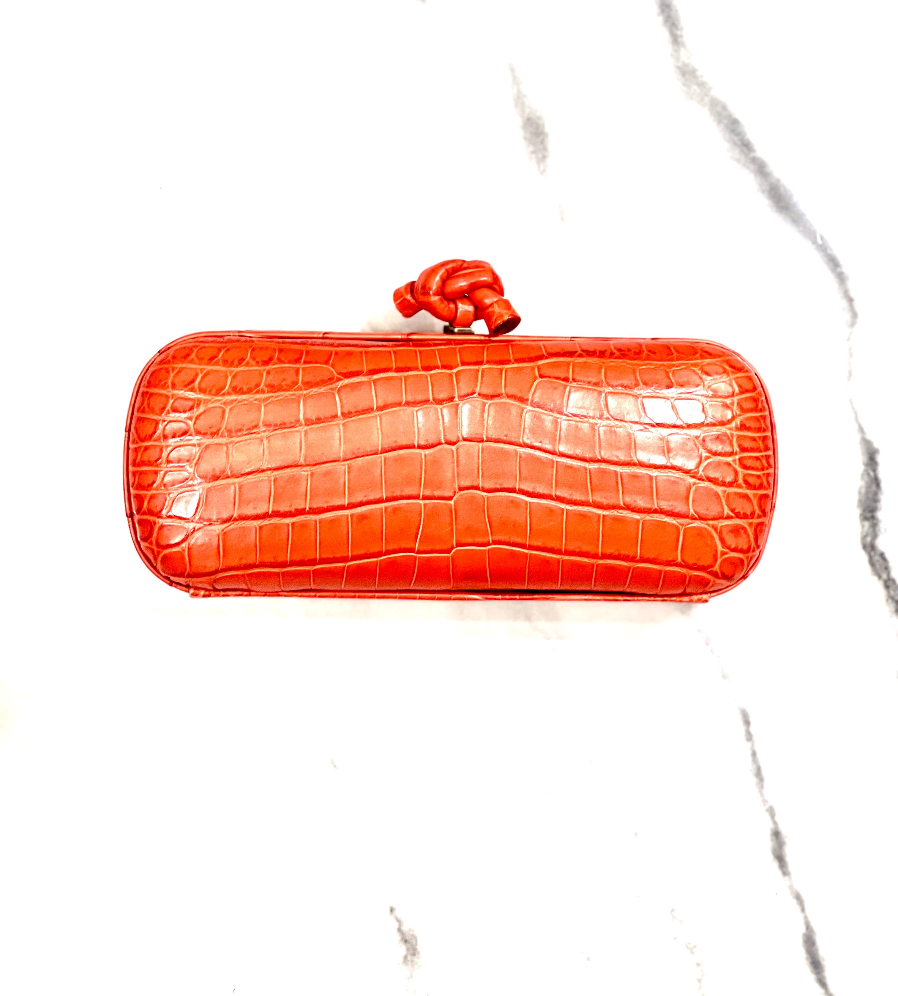 Bottega Veneta Knot Leather Clutch