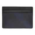 BURBERRY NAVY LONDON CHECK SANDON CARD HOLDER