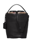 BURBERRY PEBBLED LEATHER HOUSE CHECK ASHBY HOBO BAG