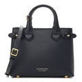 BURBERRY DERBY LEATHER SMALL BANNER TOTE BAG
