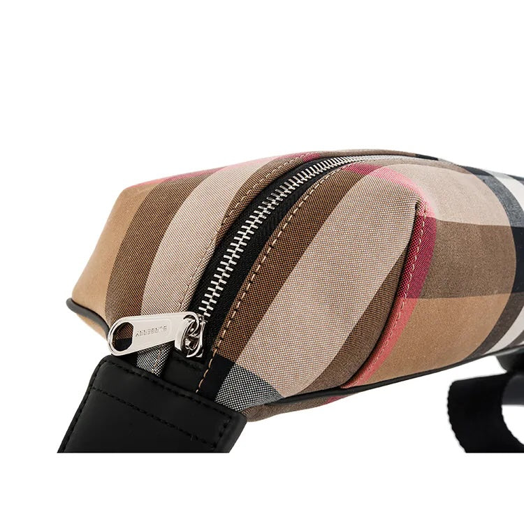 BURBERRY MEN'S SONNY CHECK BELT BAG