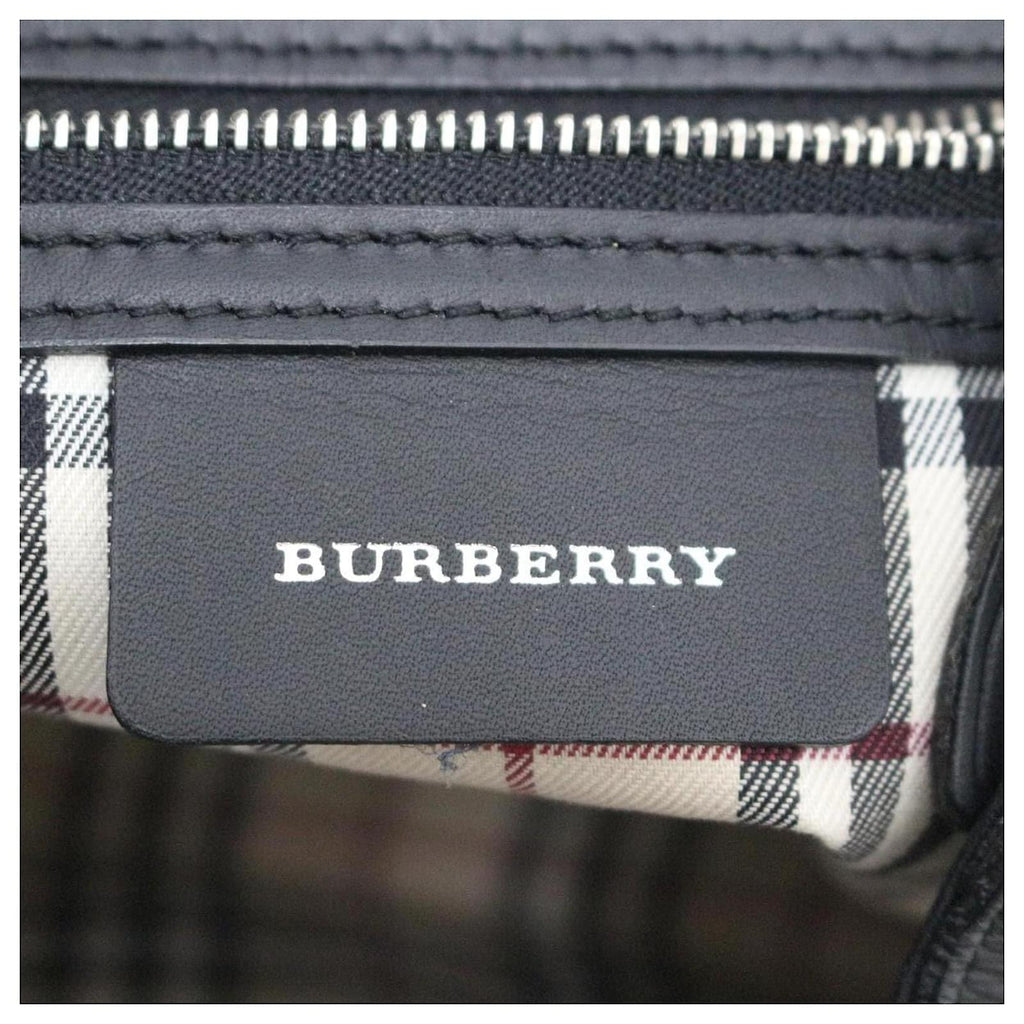 BURBERRY VINTAGE LEATHER SHOULDER BAG