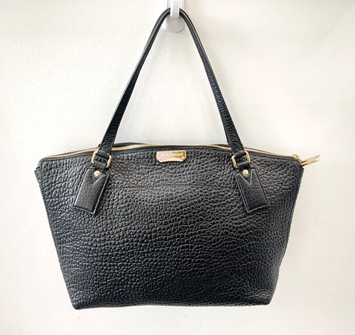 BURBERRY WELBURN BLACK LEATHER BAG