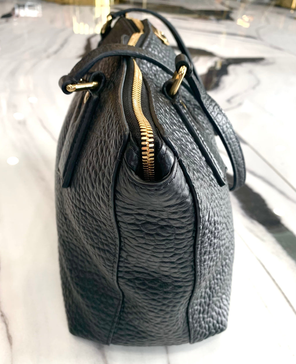 BURBERRY WELBURN BLACK LEATHER BAG
