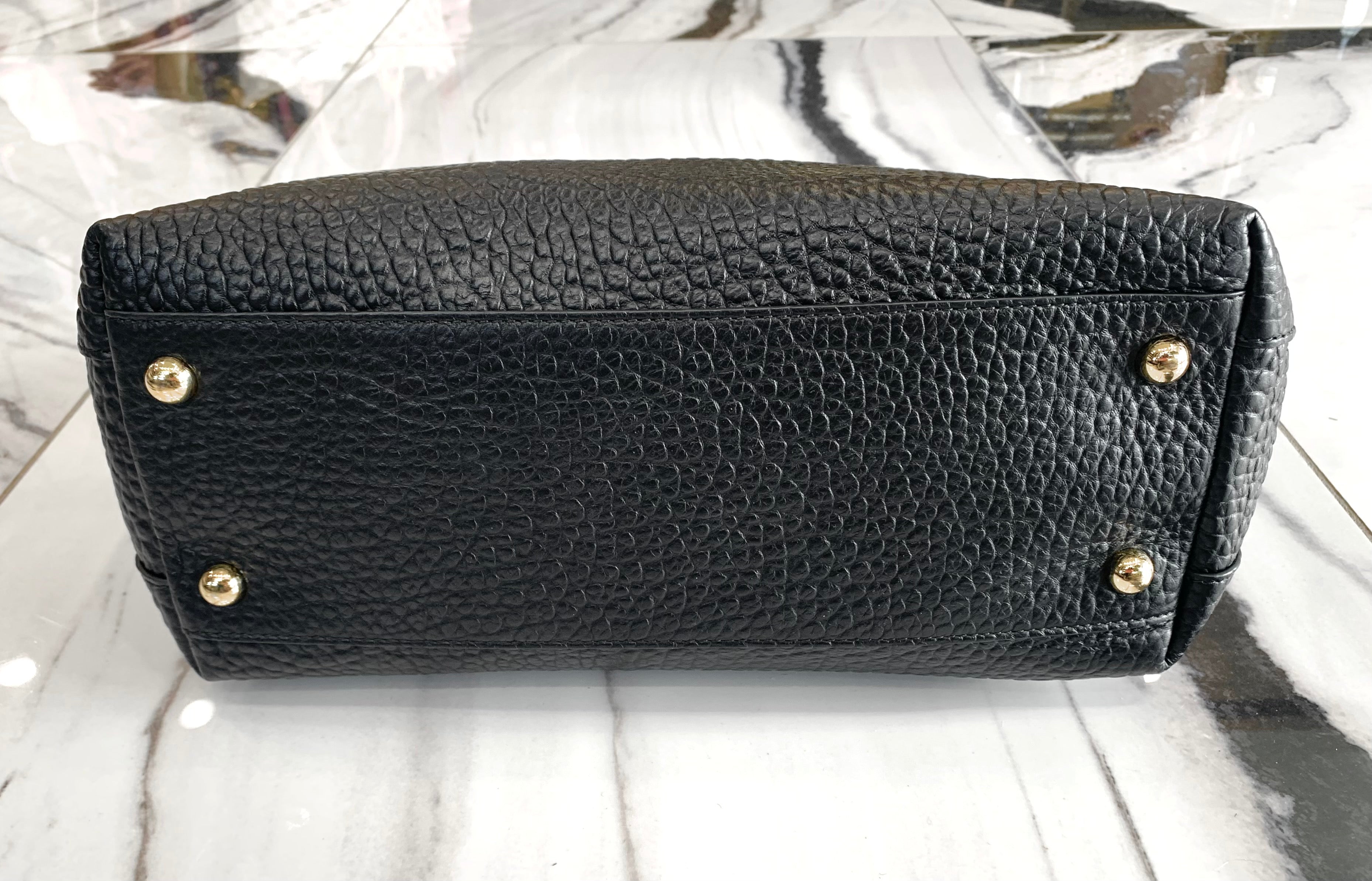 BURBERRY WELBURN BLACK LEATHER BAG