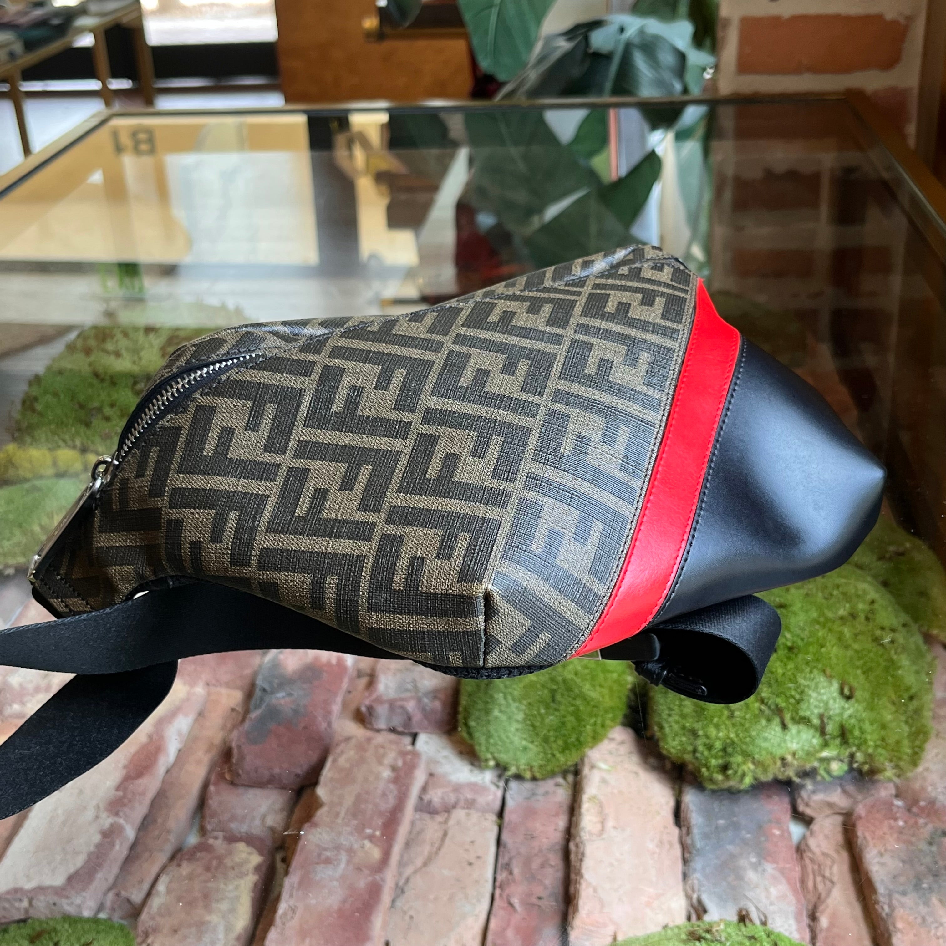 FENDI Zucca Coated Canvas Belt Bag